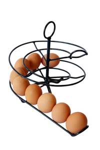 Moderno Soporte Espiral para Huevos, Dispensador de Huevos Frescos de Sobremesa, Cesta de Almacenamiento con Cable para Encimera - Product Image 3