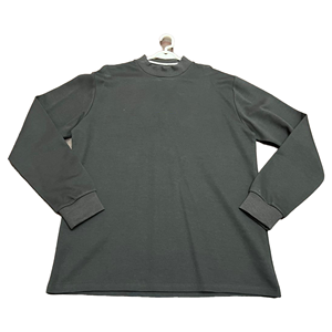 Custom Oversized Long Sleeve <b>T</b> <b>Shirt</b> Heavyweight Cotton Crew Neck Casual Streetwear Fashion Top Men - Product Image 1