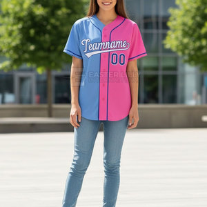 Vente directe d'usine, maillot de softball à manches courtes, nouveau style, vêtements de sport pour femmes, maillot de softball - Product Image 3