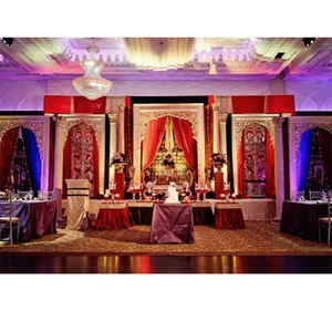 Escenario de Boda Maharaja, Magnífico Escenario de Ceremonia de Anillos de Diseño, Estilo Palacio de Sri Lanka, Escenario de Boda para Australia - Product Image 1