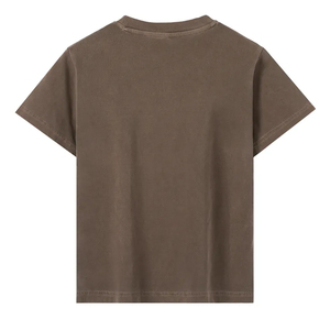 Camiseta Casual Vintage para Hombre, de Algodón Puro de 260g, Tejido de Tres Agujas, No Encoge, con Logotipo Personalizado Bordado, Estilo Boxy, Lavado Ácido - Product Image 6