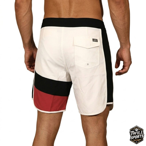 Pantalones Cortos de Playa Personalizados OEM 100% Poliéster para Hombre, Estilo Urbano, Ecológicos, Transpirables, Hasta la Rodilla, Reversibles con Cierre - Product Image 2