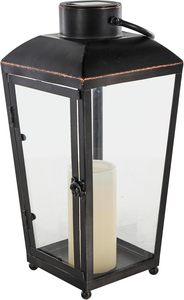 Lanterne à bougie en métal, style vintage décoratif, lanterne suspendue pour l'intérieur, l'extérieur, la maison, le jardin, le balcon, la décoration de mariage et de fête - Product Image 5