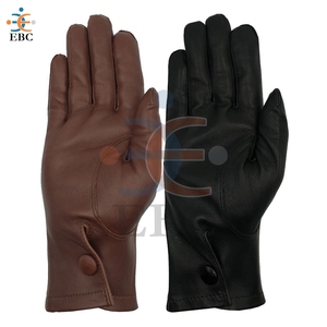 Oveja Cordero Nappa Cabra Guantes de cuero de vaca de Pakistán Ceremonia Desfile Guantes de cuero con broches - Product Image 1