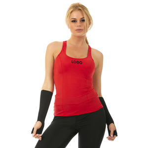 Débardeur de sport pour femme en microfibre de coton de haute qualité, anti-transpiration, sans manches, longueur standard - Product Image 3