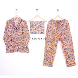 Nuevo Conjunto de Pijama de Verano de Algodón para Mujer, Cuello en V, Cintura Elástica, Dos Piezas, Ropa de Dormir de Secado Rápido y Alta Calidad - Product Image 6