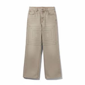 Jeans baggy pour femmes, design personnalisé, service OEM, coupe décontractée, pantalon en denim idéal pour le style streetwear moderne et le quotidien. - Product Image 3