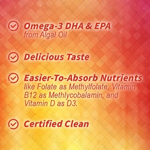 Bonbons multivitaminiques pour enfants de marque privée avec oméga 3, vitamines D3, C, B12, B6, vitamine A, K et zinc, sans gluten - Product Image 6