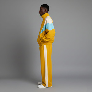 Survêtements d'hiver imprimés personnalisés de haute qualité 100% nylon, 2 tons, qualité luxueuse, respirants, pour la course à pied et la salle de sport, ensemble 2 pièces pour hommes - Product Image 3