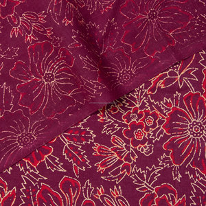 Las últimas telas de algodón peinado ecológicas, diseños Kalamkari impresos a mano para uso en textiles para el hogar, fundas para camisas y cortinas - Product Image 5