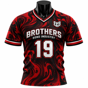 mens <b>maroon</b> sublimated soccer jersey wholesale breathable polyester sportswear retro training gym t shirt team uniform <b>tops</b> - Product Image 2