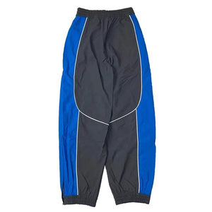Pantalon Harem Parachute SIRIUS SPORTS gris bleu uni avec bande latérale, taille à cordon de serrage, coupe régulière, longueur intégrale, imperméable et respirant - Product Image 2