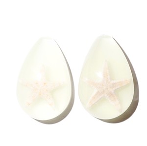 Starfish Real Specimen Plastic Cabochon Pear Shape Cut <b>Top</b> 33x22 mm Glow Flat Bottom for Crafts and Jewelry Making - Product Image 2