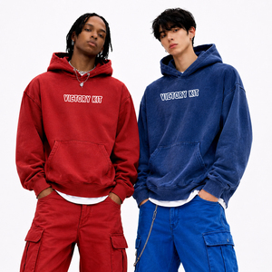 Sudadera con Capucha Extra Grande de Estilo Vintage Personalizada, Sudadera con Capucha de Forro Polar Grueso para Hombre y Mujer - Product Image 1