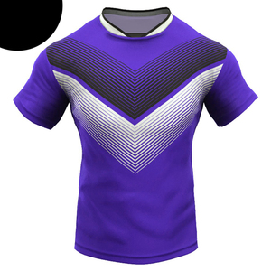 Uniforme de rugby en polyester réfléchissant de haute qualité, design personnalisé, prix de gros, manches courtes, respirant, service OEM, excellent - Product Image 3