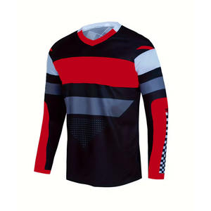 Camisetas Transpirables de Motocross de Manga Larga con Cuello Redondo para Motociclismo, Deportes y Juegos, 100% Poliéster - Product Image 2