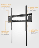 Soporte de Pared Fijo para TV Kaloc, de Acero Laminado en Frío, para Pantallas de 40-100 Pulgadas, VESA 800x600mm, Carga 100kg/200.5lbs, Base para TV de Pared