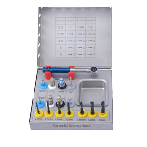 Kit de 16 piezas de instrumental quirúrgico dental de acero inoxidable para implantes, fresas y brocas, con certificación CE, de potencia manual, clase por agarre, de Grip Surgical - Product Image 6