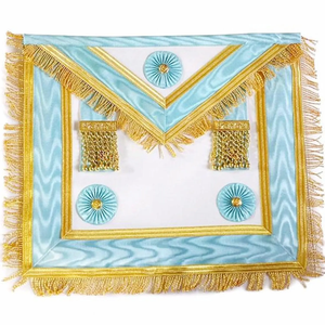 Delantal Masónico Personalizado con Costuras Premium, Símbolos Bordados y Cinturón Ajustable para Uso en Ceremonias - Product Image 1