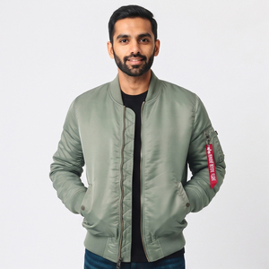 Chaqueta de Piloto MA1 para Hombre, Personalizada, Ligera, Resistente al Viento, Estilo Casual, Chaqueta Bomber con Cuello Redondo - Product Image 6