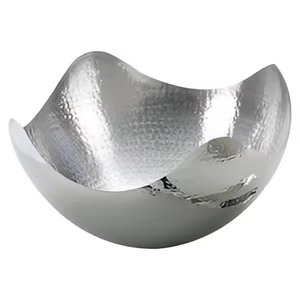 Tazón de Servir de Metal con Acabado Liso, Tazón de Acero Inoxidable para Alimentos, Vajilla Elegante para Cocina y Comedor, Plato para Servir Ensaladas y Frutas - Product Image 3