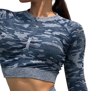 Dernier design du fabricant : T-shirts crop top pour femmes, séchage rapide, respirants, en toile, à épaules tombantes - Product Image 5