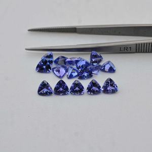 6mm naturel bleu tanzanite à facettes billion coupe en gros pierres précieuses en vrac décembre pierre de naissance bijoux approvisionnement en vrac 2025 nouveau dernier - Product Image 1