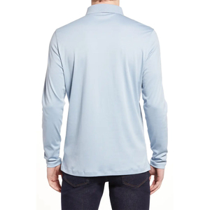 Men's Plus Size Printed Fashion Long Sleeve <b>Shirts</b> Solid Pattern Turn <b>Collar</b> Button Casual Knitted Polos Pocket Breathable 100% - Product Image 5