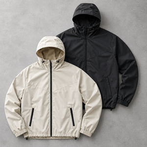 Veste coupe-vent en nylon pour hommes, doublure en mesh, pour marques de streetwear américaines, couleur personnalisée, faible MOQ, vente en gros. - Product Image 6