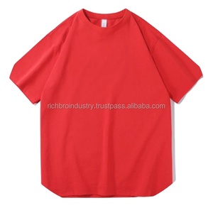 T-shirt 100% coton pour hommes Logo personnalisé de haute qualité 180g Streetwear Fashion Promotional Wholesale Bulk Unisex Cotton T-Shirt - Product Image 6