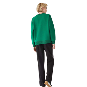 Pull en coton tricoté à col rond, coupe classique, couleur unie, unisexe, sweat-shirt décontracté, vêtement d'automne, manches longues - Product Image 5