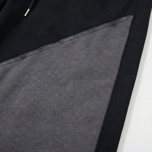 Pantalon de survêtement large noir et gris |   Jogging personnalisés imprimés sur mesure |   Pantalon cargo streetwear surdimensionné |   Fabricant OEM personnalisé - Product Image 4