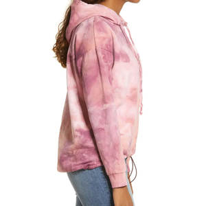 Conception à manches longues avec cordon de serrage à prix abordable, logo et design de capuche personnalisables / Coupe décontractée et tendance pour femmes - Product Image 3