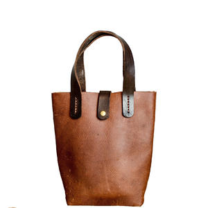 Bolsos de mano de cuero de gamuza a la moda para mujer, bolsos de mano vintage marrones al por mayor para damas, impresión de logotipo personalizado. - Product Image 5