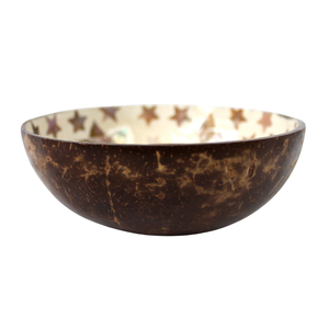 Cuenco de Coco Lacado Estilo Moderno de Mediados de Siglo - Incrustaciones de Perlas Artesanales - Accesorio Elegante - Product Image 2