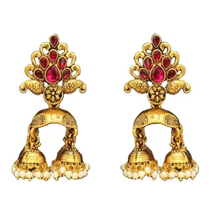 Dernière Collection Exclusive de boucles d'oreilles antiques indiennes légères et colorées pour femmes et filles 2022