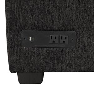 Divano Letto Sezionale a U da 276 cm con Due Porte USB, Due Prese di Corrente, Tre Cuscini Schienale con Vano Portaoggetti e Chaise Longue - Product Image 4