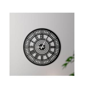 Modern <b>Metal</b> Wall <b>Clock</b> Designed For Trendy Interiors And Eye Catching Wall Decoration Display - Product Image 5