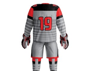 Nouvelle tenue de hockey sur glace pour hommes, manches courtes, logo/couleurs personnalisés imprimés, anti-plis, service OEM, prix de gros - Product Image 2