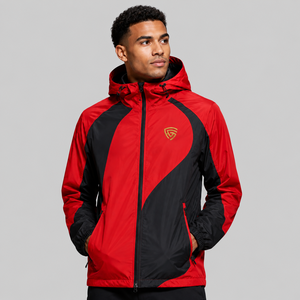 Custom Design <b>Winter</b> High Street Outdoor <b>Running</b> Mens Plus Size Windbreaker <b>Jacket</b> Soft Nylon Rain Waterproof Breathable - Product Image 1
