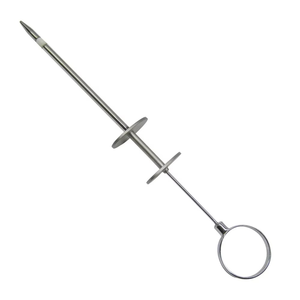 Instrument chirurgical vétérinaire, sonde métallique réutilisable pour usage hospitalier en élevage, instrument pour la tétanisation et la chirurgie animale, modèle S AMPEX - Product Image 5