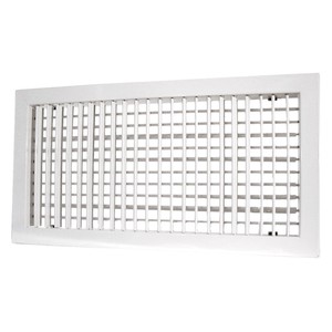 3JW 1642489003 VIM GADD F 1200x100 Double grille déflectrice acier RAL9003 mat pour ventilateurs de ventilation - Product Image 1