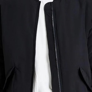 Chaqueta Bomber de Satén de Alta Calidad, Color Sólido, Estilo Casual, Chaquetas de Satén al por Mayor para Hombre - Product Image 5