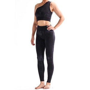 Conjunto de Yoga para Mujer, Nuevo Estilo, 2 Piezas, Ecológico, de Secado Rápido, con Cinturón y Cordones, Ropa Deportiva - Product Image 1