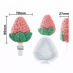 Moule en silicone 3D pour crème glacée à la fraise pour usine de crème glacée - En stock - Product Image 4
