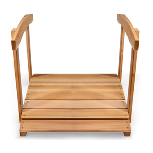 Puente de jardín de madera para exteriores con barandillas laterales, puente de jardín con pasamanos para mejorar caminos y estanques, de Vietnam - Product Image 3