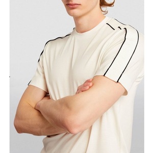 T-shirt imprimé à manches courtes pour homme, col rond, de qualité supérieure, nouveau modèle d'été, coupe ample, en pur coton respirant, de BD - Product Image 1