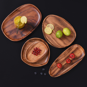 Wooden Breakfast Serving Tray Handmade <b>Rustic</b> Farmhouse Decorative Food Serving Platter with Handles for <b>Bed</b> Kitchen - Product Image 5