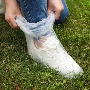 Stivali con copertura in vinile per la prevenzione della contaminazione delle scarpe Protezione per i piedi in 10 pezzi contro il fango delle pozzanghere - Product Image 1
