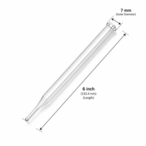 Pipette compte-gouttes G016-09-07-A 7x6 inc. Pipette compte-gouttes en verre borosilicate de qualité supérieure, directement de l'usine, pour cosmétiques et produits pharmaceutiques - Product Image 5